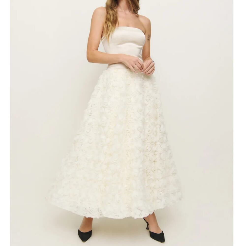 Reformation Rosy Dress Ivory NEW NWT - Picture 11 of 11